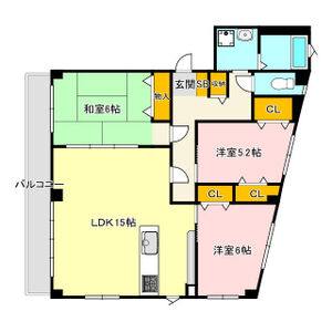 3LDK 間取り図