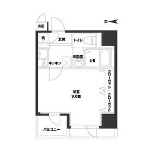 1K 間取り図