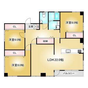 3LDK 間取り図