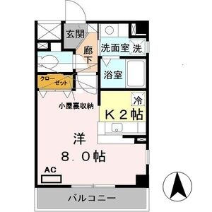 1K 間取り図