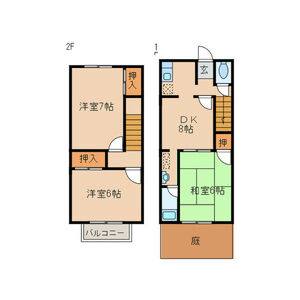 3DK 間取り図