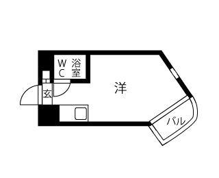 ワンルーム 間取り図