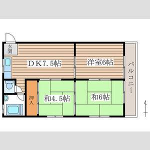 3DK 間取り図
