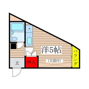 ワンルーム 間取り図