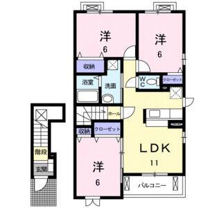3LDK 間取り図