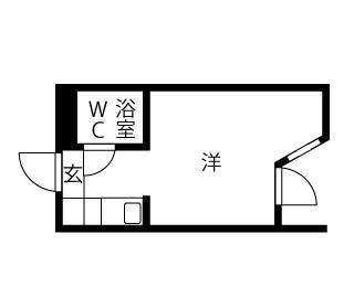 ワンルーム 間取り図