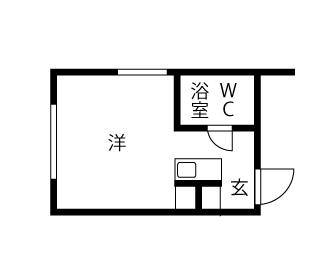 ワンルーム 間取り図