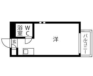 ワンルーム 間取り図