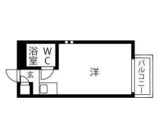 ワンルーム 間取り図