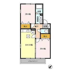 2DK 間取り図