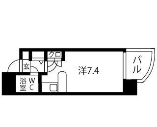 ワンルーム 間取り図