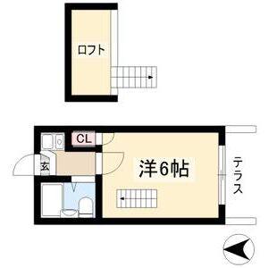 1K 間取り図