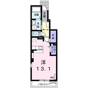 ワンルーム 間取り図