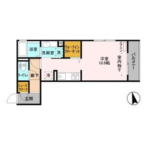 ワンルーム 間取り図