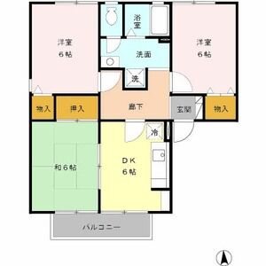 3DK 間取り図