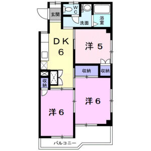 3DK 間取り図