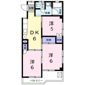 3DK 間取り図
