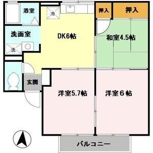 3DK 間取り図