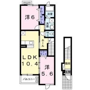 2LDK 間取り図