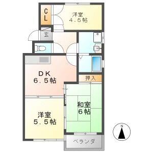 3DK 間取り図