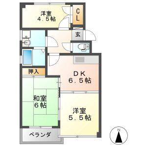 3DK 間取り図