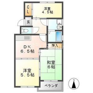 3DK 間取り図