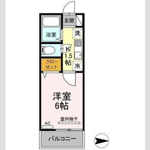 1K 間取り図