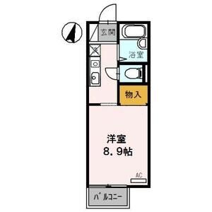 ワンルーム 間取り図