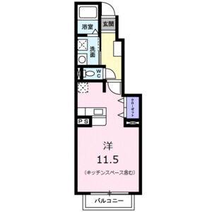 ワンルーム 間取り図
