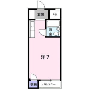 ワンルーム 間取り図