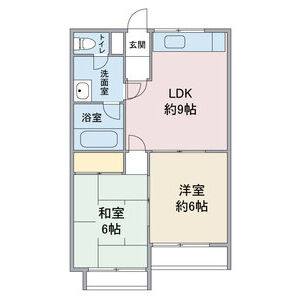 2DK 間取り図