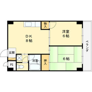 2DK 間取り図