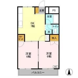 2DK 間取り図