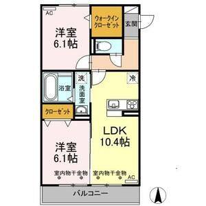 2LDK 間取り図