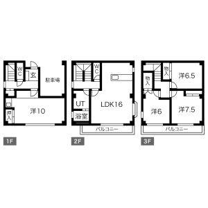 4LDK 間取り図