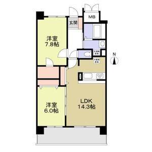 2LDK 間取り図