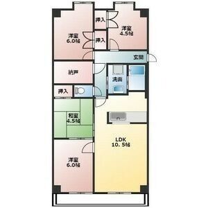 4LDK 間取り図