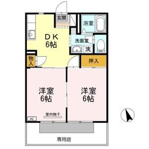 2DK 間取り図