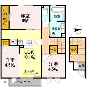 3LDK 間取り図