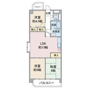 3LDK 間取り図