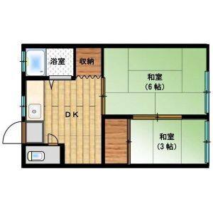 2DK 間取り図