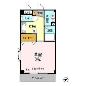 1K 間取り図