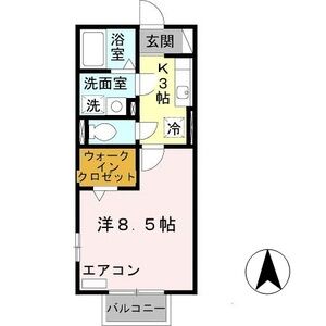 1K 間取り図