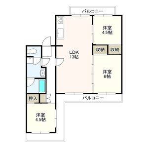 3LDK 間取り図