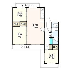 3LDK 間取り図