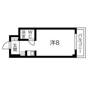 ワンルーム 間取り図