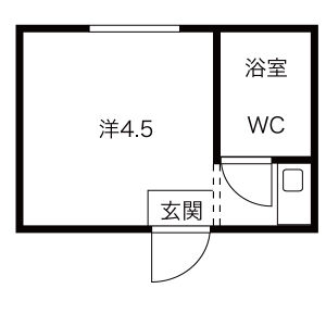 ワンルーム 間取り図