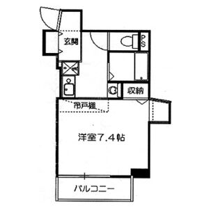1K 間取り図