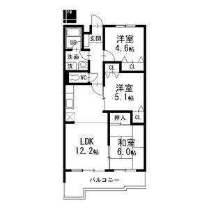 3LDK 間取り図