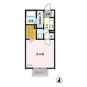 1K 間取り図